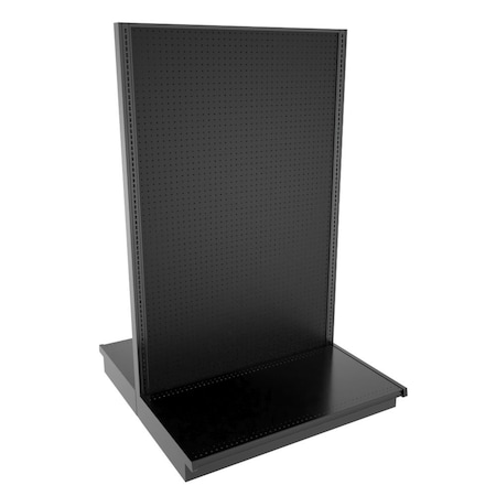 Lozier Gondola Island Display Starter, Black 48W 78H 25D P415T-ST